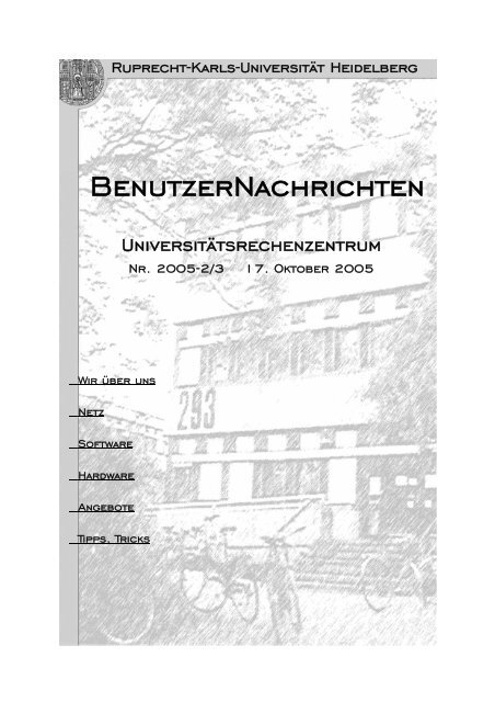BenutzerNachrichten - Urz - Ruprecht-Karls-UniversitÃ¤t Heidelberg