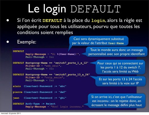 PrÃ©sentation de RADIUS, EAP et FreeRADIUS - 3Ã¨me partie