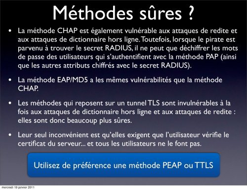 PrÃ©sentation de RADIUS, EAP et FreeRADIUS - 3Ã¨me partie