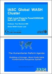 IASC Global WASH Cluster