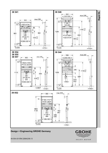 Design + Engineering GROHE Germany Ra pid SL 38 541 38 546 ...