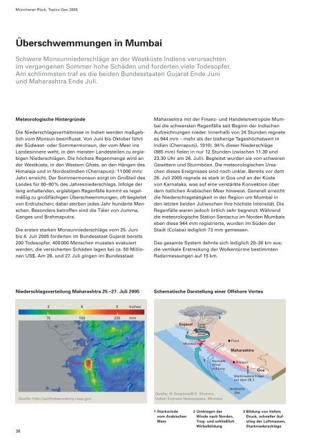 Topics Geo JahresrÃ¼ckblick Naturkatastrophen 2005