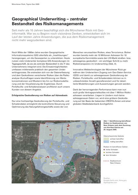 Topics Geo JahresrÃ¼ckblick Naturkatastrophen 2005