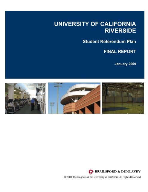 Student Referendum Plan -2009 - Capital Resource Management