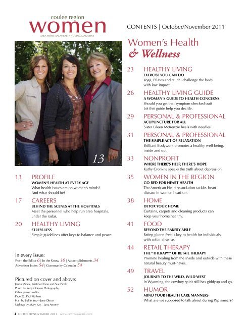 October/November - Coulee Region Women's Magazine