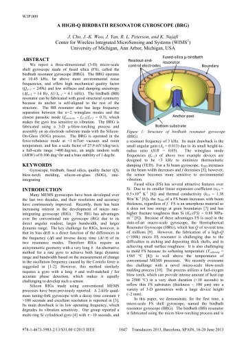 a high-q birdbath resonator gyroscope (brg) - Wireless Integrated ...