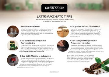 LATTE MACCHIATO TIPPS - Bei uns zu Hause