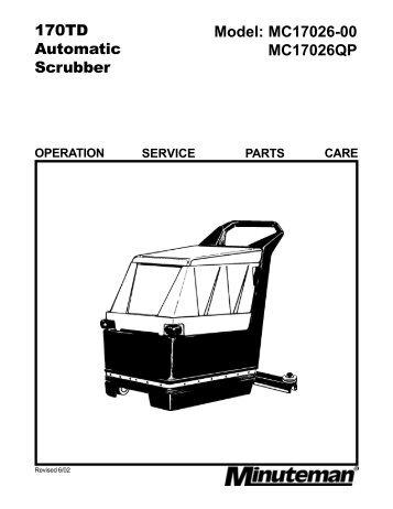 Minuteman 170 Scrubber Manual.pdf - Tedjgross.com ...