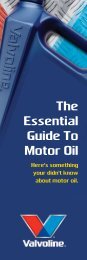 The Essential Guide To Motor Oil - Valvoline