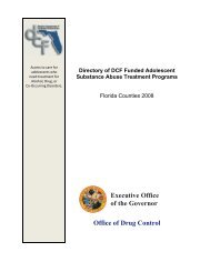 DCF Directory for Adolescent Treatment - Florida Alcohol and Drug ...