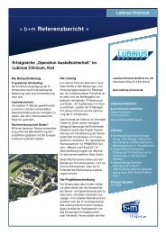 Referenzbericht Lubinus clinicum - L & M Business IT Management