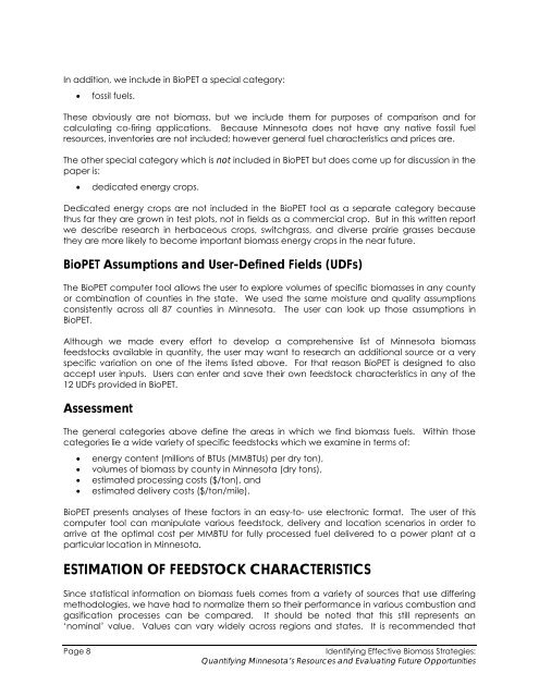 Biomass Feasibility Project Final Report - Xcel Energy