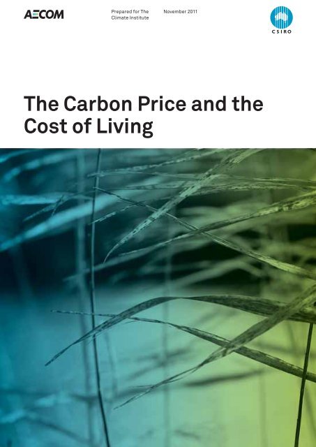 The Carbon Price and the Cost of Living - The Climate Institute