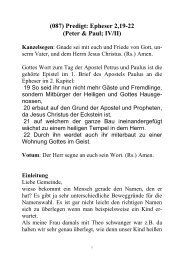 (087) Predigt: Epheser 2,19-22 (Peter & Paul; IV/II) - Allendorf/Ulm