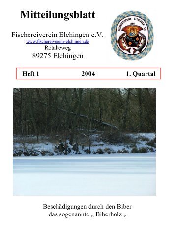 MtBl. 01 - Informationen Ã¼ber den Fischereiverein Elchingen