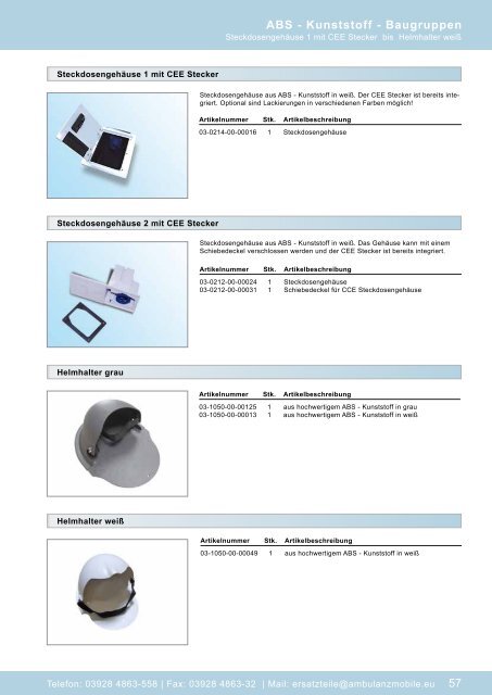 Der Baugruppenkatalog - ATOS Ambulanz Mobile