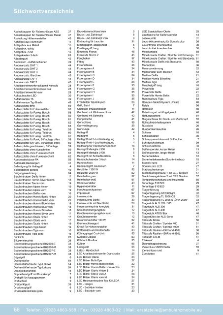 Der Baugruppenkatalog - ATOS Ambulanz Mobile