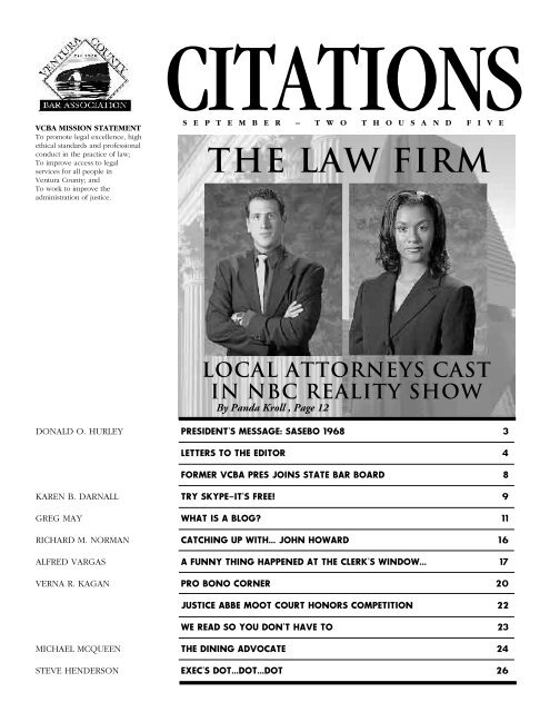 THE LAW FIRM - Ventura County Bar Association