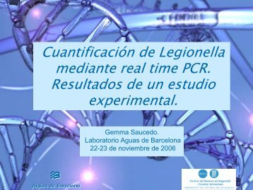 CuantificaciÃ³n de Legionella mediante real time PCR ... - CRESCA