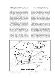 Y Diwydiant Mwyngloddio The Mining Industry - Tal-y-bont