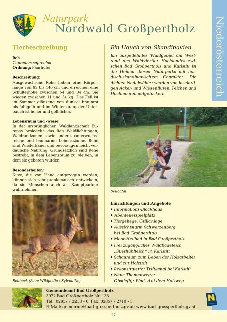 Naturparke - Donau Niederösterreich Tourismus GmbH