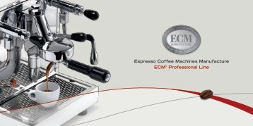 Espresso Coffee Machines Manufacture ECM ... - Allvendo.de