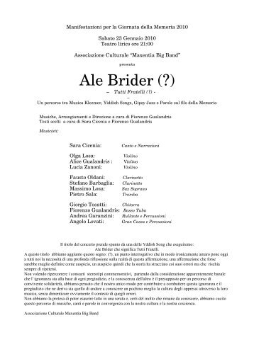 Ale Brider (?) - Teatro Lirico di Magenta