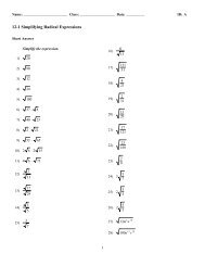 ExamView - 12-1 Simplifying Radical Expressions.tst