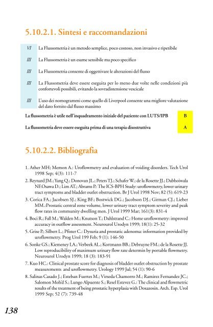 4.3.1 Sintesi e raccomandazioni - Biblioteca Medica