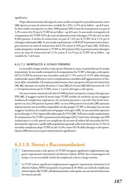 4.3.1 Sintesi e raccomandazioni - Biblioteca Medica