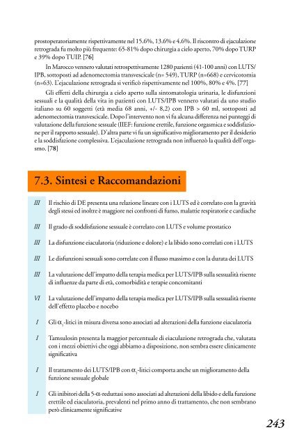 4.3.1 Sintesi e raccomandazioni - Biblioteca Medica