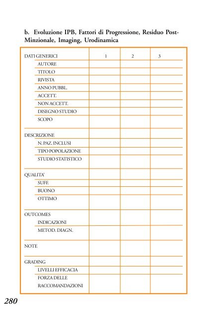 4.3.1 Sintesi e raccomandazioni - Biblioteca Medica