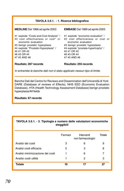 4.3.1 Sintesi e raccomandazioni - Biblioteca Medica