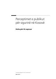 Perceptimet e publikut pÃ«r sigurinÃ« nÃ« KosovÃ« - QKSS