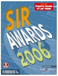 SIR Awards 2006 - Las Vegas Sun