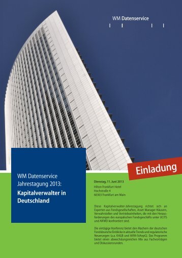 Kapitalverwalter in Deutschland - WM Seminare