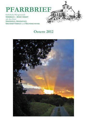 Ostern 2012 - Katholische Pfarrgemeinde MariÃ¤ Geburt Hersbruck