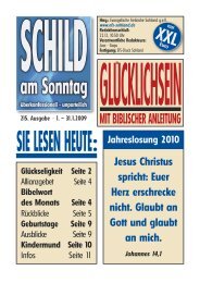 Sie leSen heute: - Evangelische Freikirche Sohland