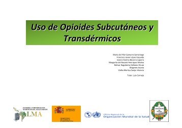Uso de Opioides Subcutáneos y Transdérmicos