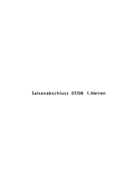 Saisonabschluss 07/08 1.Herren - TuS Varrel FuÃŸball