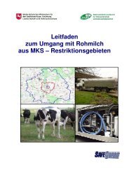 Leitfaden zum Umgang mit Rohmilch aus MKS ... - SafeGuard - GIQS