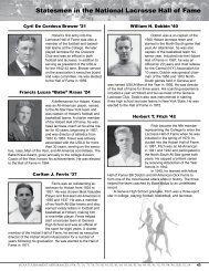 Statesmen in the National Lacrosse Hall of Fame - Hobart and ...