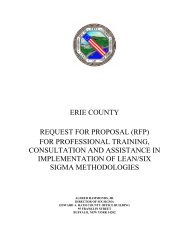 ERIE COUNTY REQUEST FOR PROPOSAL (RFP) FOR ...