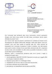 stampa la lettera - Associazione Malati di Reni