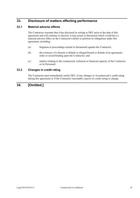 Transformation Services Agreement - NSW Department of Education ...