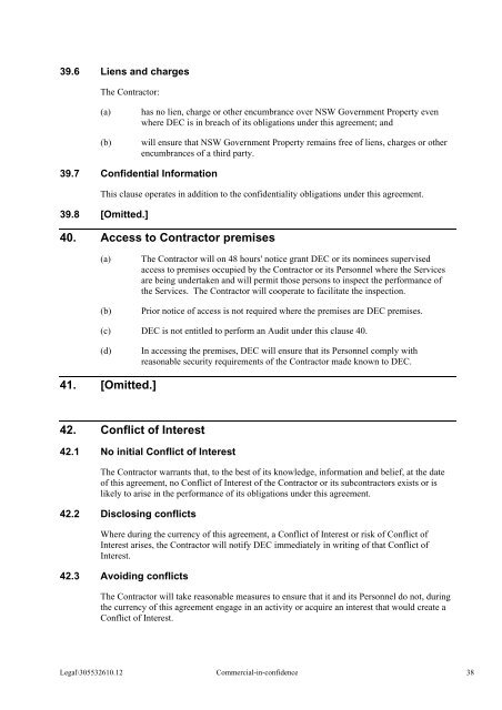 Transformation Services Agreement - NSW Department of Education ...