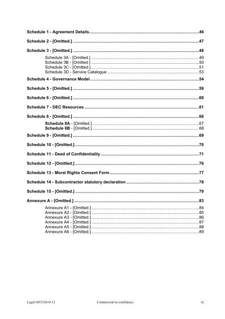 Transformation Services Agreement - NSW Department of Education ...