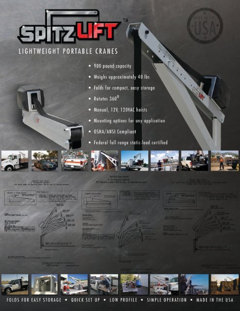 Spitzlift Crane Catalog - Stonebrooke Equipment