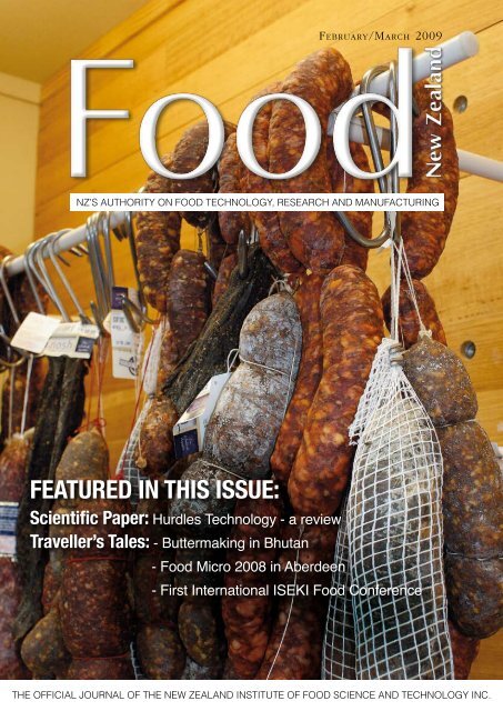 featured in this issue - NZIFST - The New Zealand Institute of Food ...