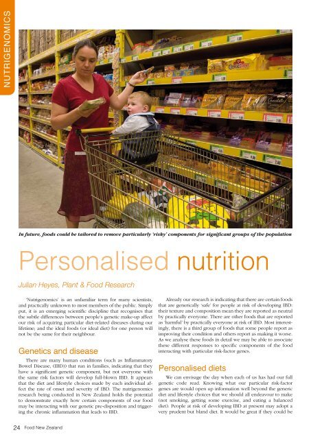 featured in this issue - NZIFST - The New Zealand Institute of Food ...